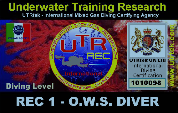 Open Water Scuba Diver UTRtek